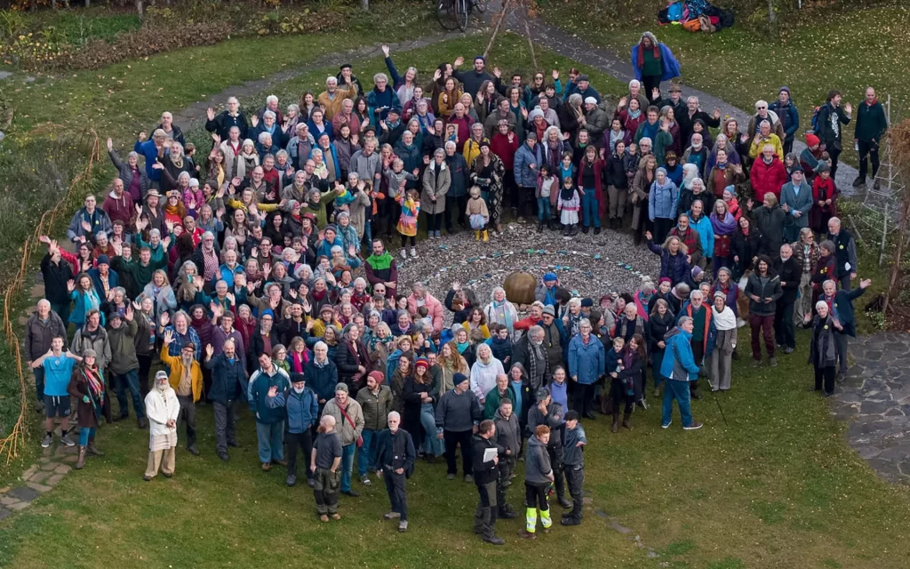 People gathered together in Findhorn Foundation in the UK | Eco-Village UK Volunteer