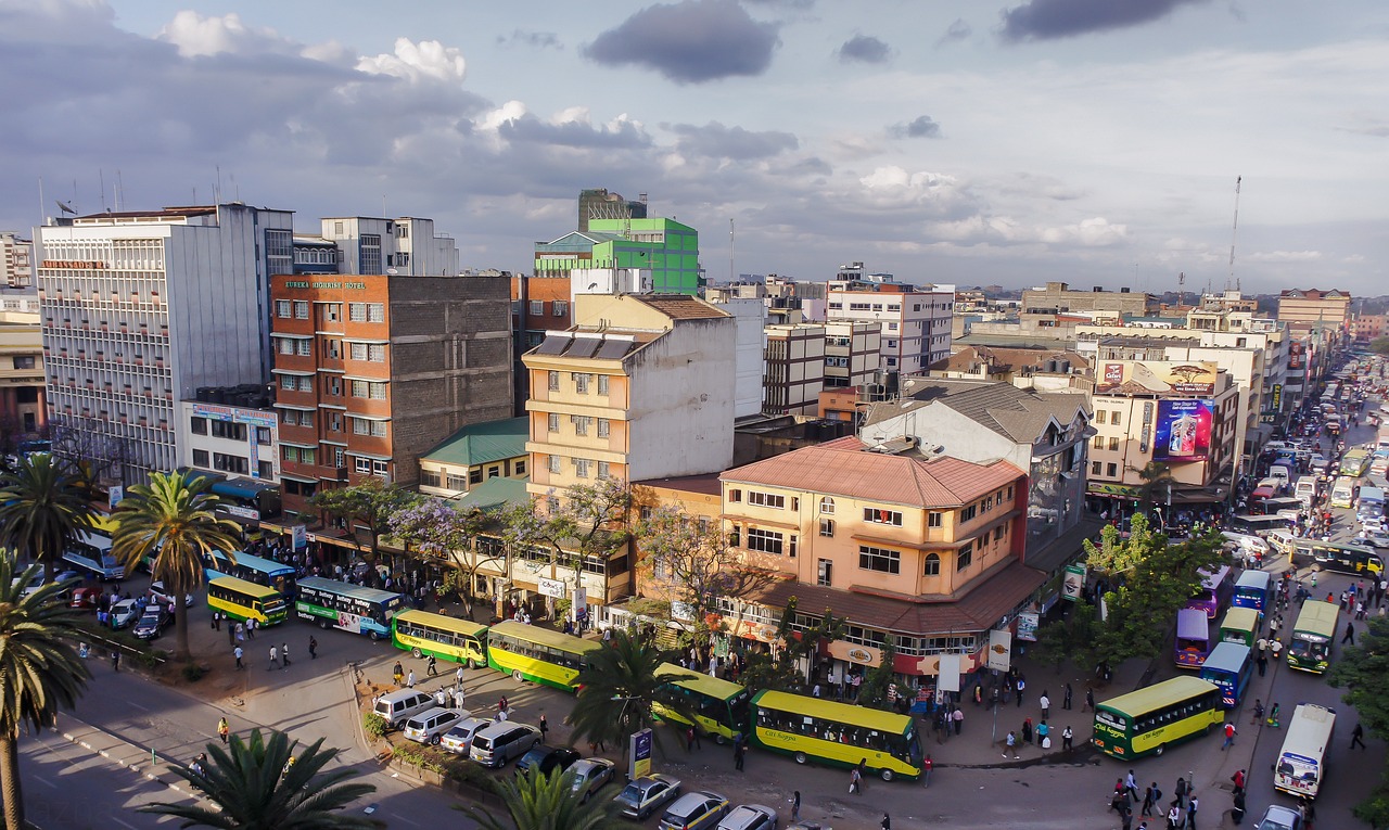 Aerial view of buildings in Kenya | volunteer in Kenya | volunteering abroad